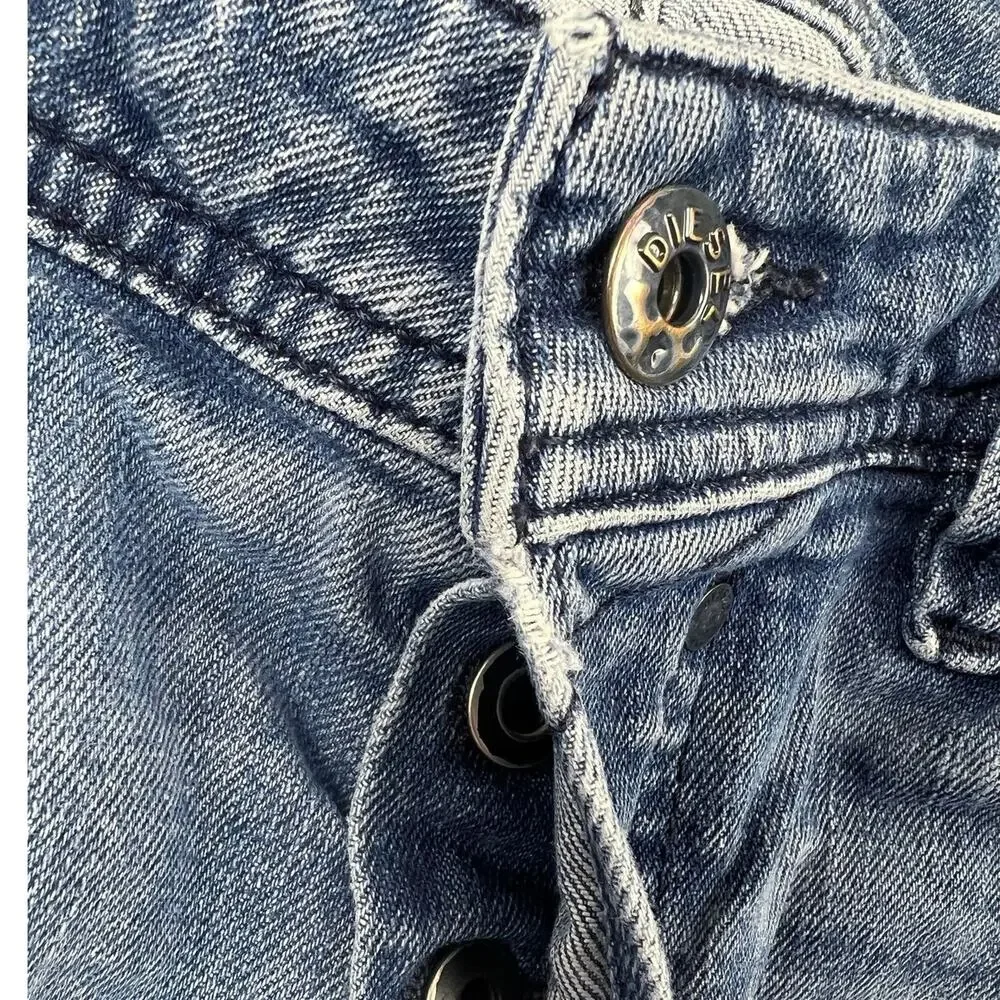 Diesel Safado Regular Slim Straight Button Fly Jeans Y2K Distressed Fade W29 L29
